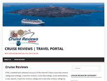 Tablet Screenshot of cruisereviewsonline.com